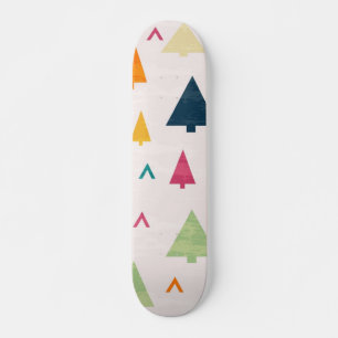 Skateboard motif d'arbre de Noël