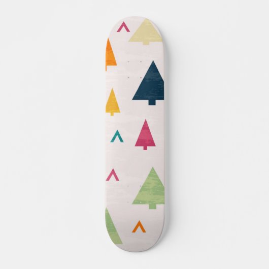 Skateboard motif d'arbre de Noël (Devant)