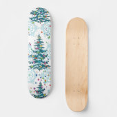 Skateboard motif d'arbre de Noël (Recto)
