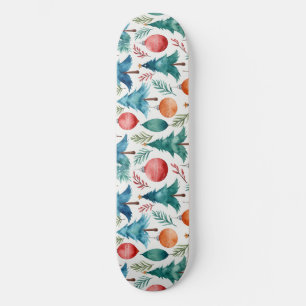 Skateboard Motif d'arbre de Noël
