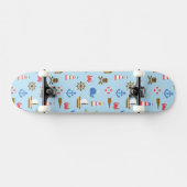 Skateboard Motif d'art de mer de pixel (Horz)