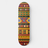 Skateboard Motif d'art ethnique en Afrique (Recto)