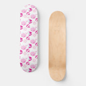 Skateboard Motif De Baleines, Beaux Baleines, Baleines Roses (Recto)