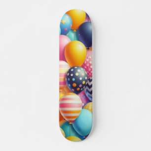 Skateboard Motif de ballons colorés
