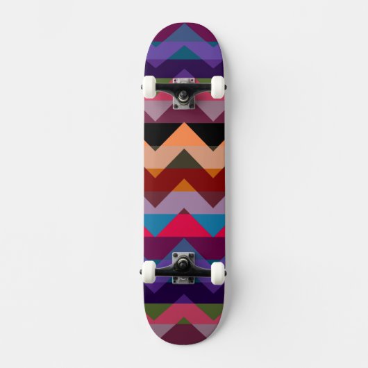 Skateboard Motif de bande Aztec Chevron Zigzag (Recto)