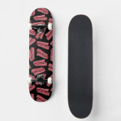 Skateboard Motif de bandes de lard (Recto)