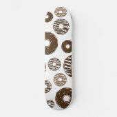 Skateboard Motif de beignes, beignets de chocolat, beignets d (Recto)