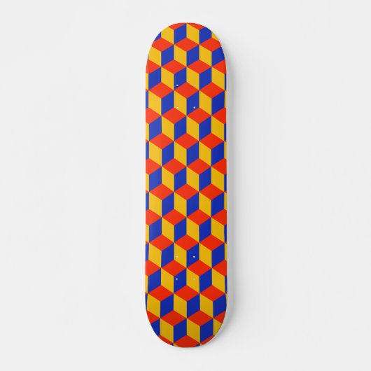 Skateboard Motif de bloc 01 (Devant)