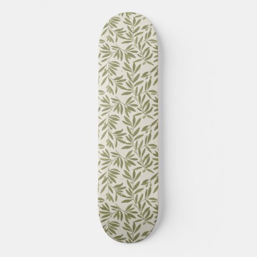 Skateboard Motif de branche d'olive minimal (Recto)