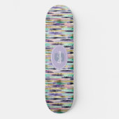 Skateboard Motif de brosse vertical dynamique (1) (Recto)