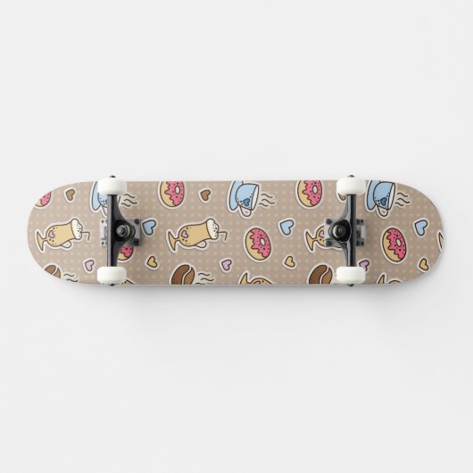 Skateboard Motif de café (Horz)
