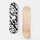 Skateboard Motif de camouflage Abstrait noir et blanc (Recto)