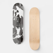 Skateboard Motif de camouflage gris (Recto)