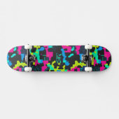 Skateboard Motif de camouflage néon (Horz)