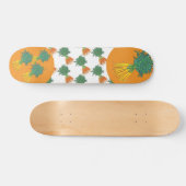 Skateboard Motif de carottes saines et gourmandes (Horz)