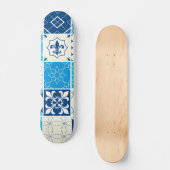 Skateboard Motif de carreaux en céramique (Recto)