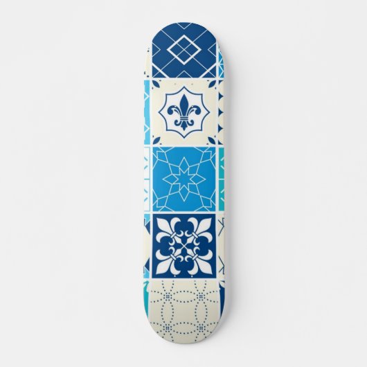 Skateboard Motif de carreaux en céramique (Devant)