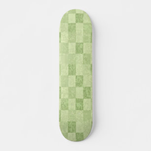 Skateboard Motif de carrelage vintage vert abstrait