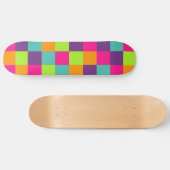 Skateboard Motif de carrés (Horz)
