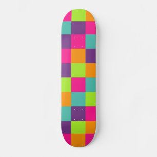 Skateboard Motif de carrés