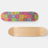 Skateboard Motif de carrés (Horz)