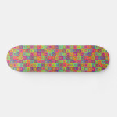 Skateboard Motif de carrés (Horz)