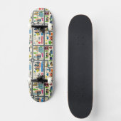 Skateboard Motif de carte de ville (Recto)