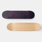 Skateboard Motif de carte topographique (Horz)