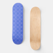 Skateboard Motif de cercles bleus rétrogradés (Recto)