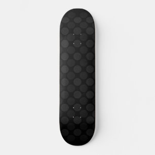 Skateboard Motif de cercles noirs défraîchi rétrograde