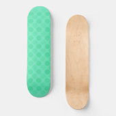 Skateboard Motif de cercles verts rétrogrades (Recto)