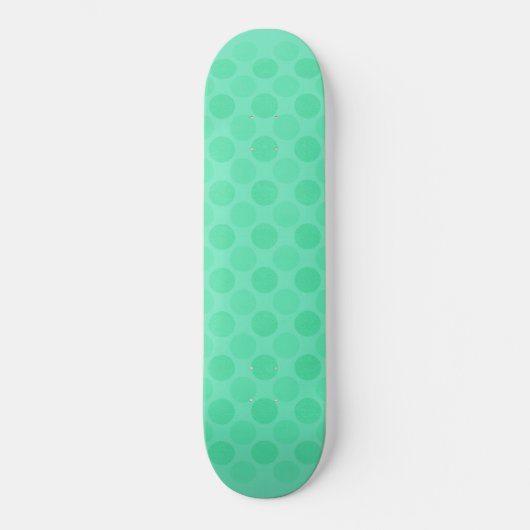 Skateboard Motif de cercles verts rétrogrades (Recto)