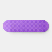 Skateboard Motif de cercles violets défraîchi (Horz)