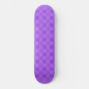 Skateboard Motif de cercles violets défraîchi