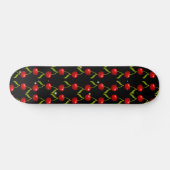 Skateboard Motif de cerises brillantes (Horz)