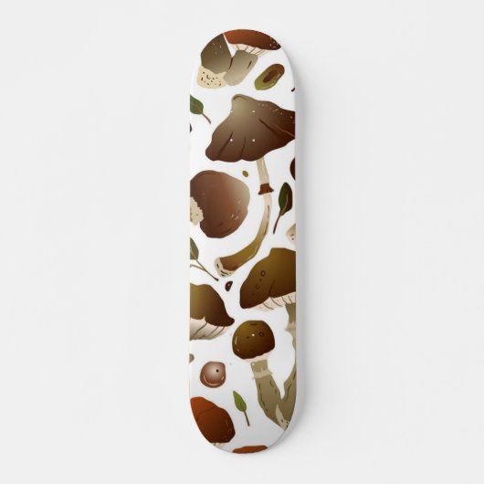 Skateboard Motif de champignons (Devant)