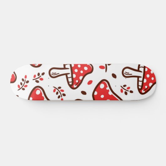 Skateboard Motif de champignons (Horz)