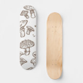 Skateboard Motif de champignons (Recto)