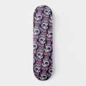 Skateboard Motif de chat crâne sucre (Recto)
