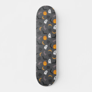 Skateboard Motif de chaudron de fantôme de chauve-souris d'Ha