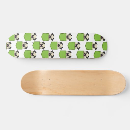 Skateboard Motif de chien de poche (Horz)