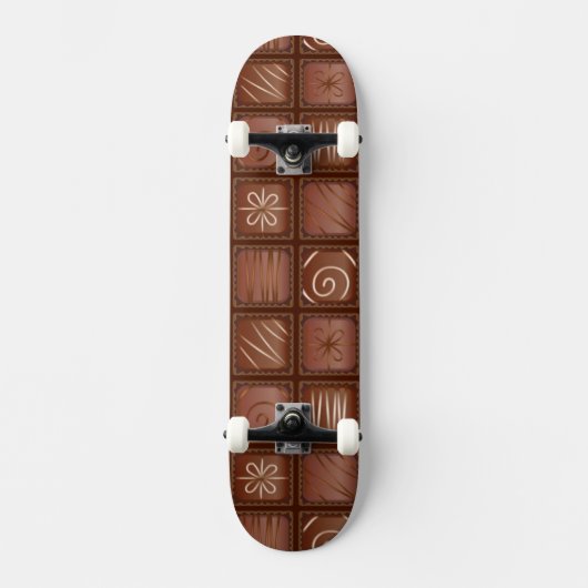 Skateboard Motif de chocolat (Recto)