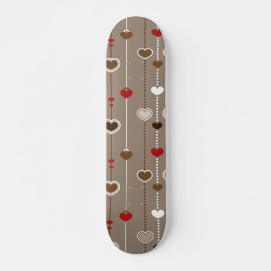 Skateboard Motif de coeur 29 (Devant)