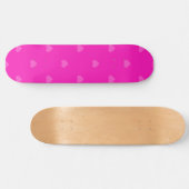 Skateboard Motif de coeurs roses (Horz)