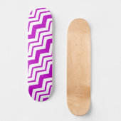 Skateboard Motif de conception de zigzag chevron blanc violet (Recto)