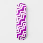 Skateboard Motif de conception de zigzag chevron blanc violet (Recto)
