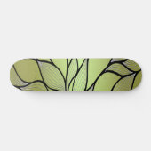 Skateboard Motif de congé créatif vert olive (Horz)