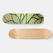 Skateboard Motif de congé créatif vert olive (Horz)