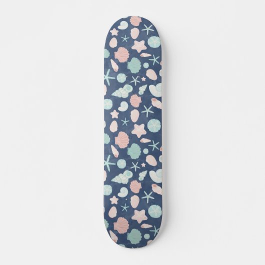 Skateboard motif de coquillages (Devant)
