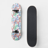 Skateboard Motif de corail d'aquarelle (Recto)